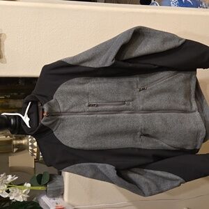 Hawke & Co Gray and Black Zip-Up Jacket Size M EUC